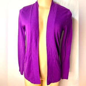 J Crew Women’s Purple  Lavender Open Always Cardigan Long Sleeve Size XS